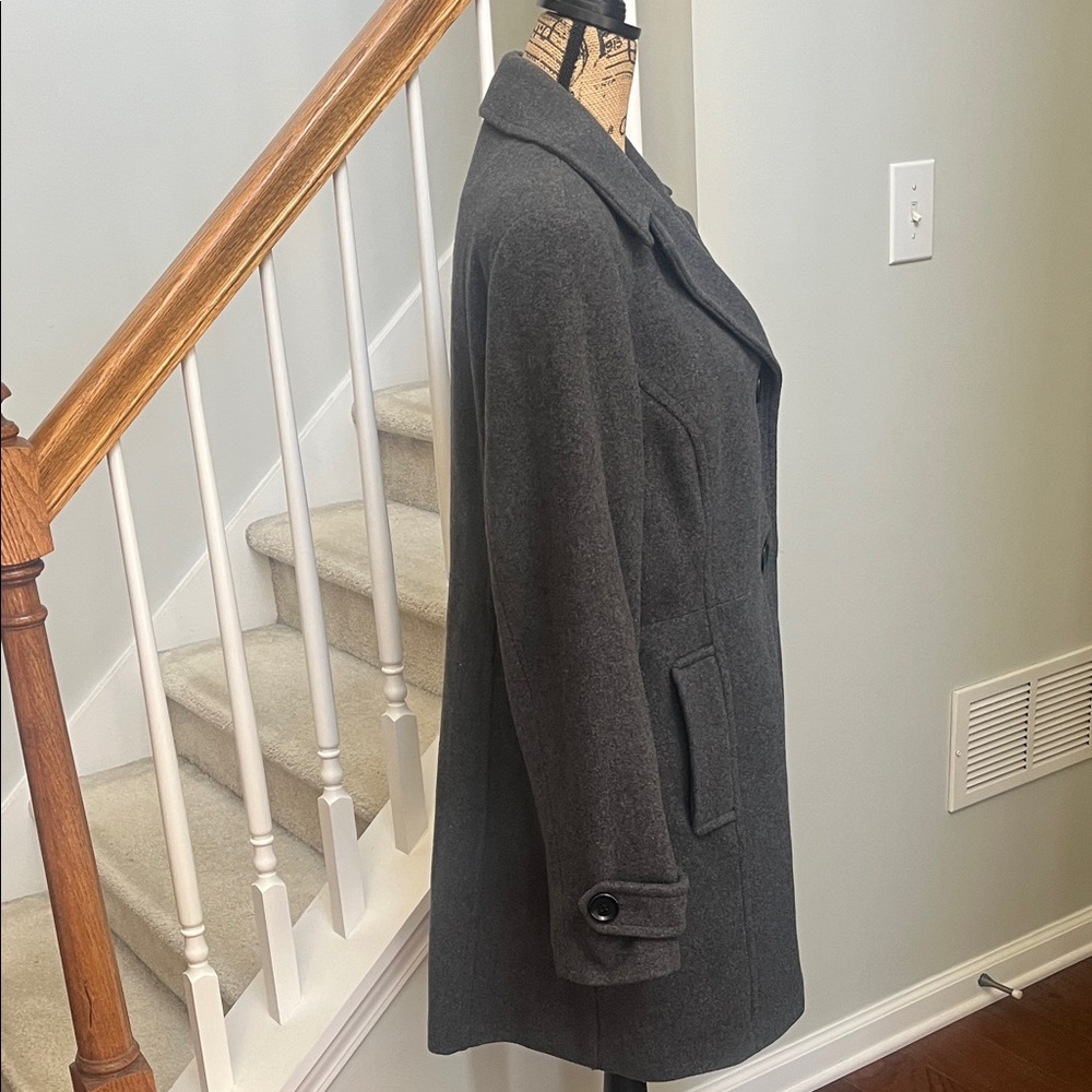 EUC Style & Co. Gray Trench Coat (L) - Picture 2 of 10